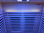 Blisspod | Milano | Full Spectrum Sauna Canadian Hemlock Ultra Low EMF | 6 Far Infrared & Red Glass Heater & Chromotherapy | 2 Person