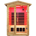 Garner-902Vs 2 Person Outdoor Far Infrared Sauna (Enhanced with Red Light Therapy)