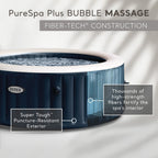 Intex 28429EP Purespa plus 4 Person Inflatable Hot Tub Bubble Jet Spa, 77" X 28"