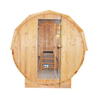 Thermora Ignite Large Premium American White Oak Outdoor Wooden Barrel Sauna With 4.5KW Sauna Heater (SAK45968)